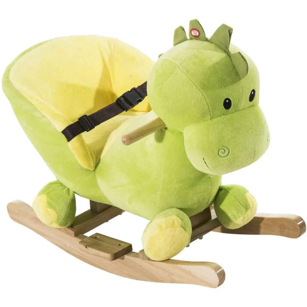 Rocking dragon made of polar fleece