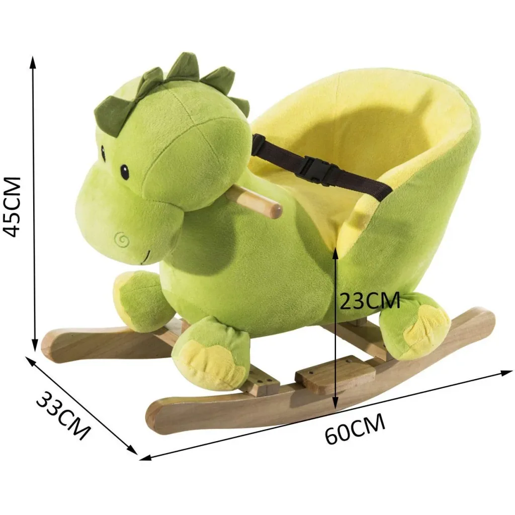 Rocking dragon made of polar fleece