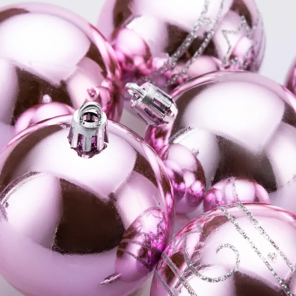 Balls 24 pieces pink - diameter 6cm