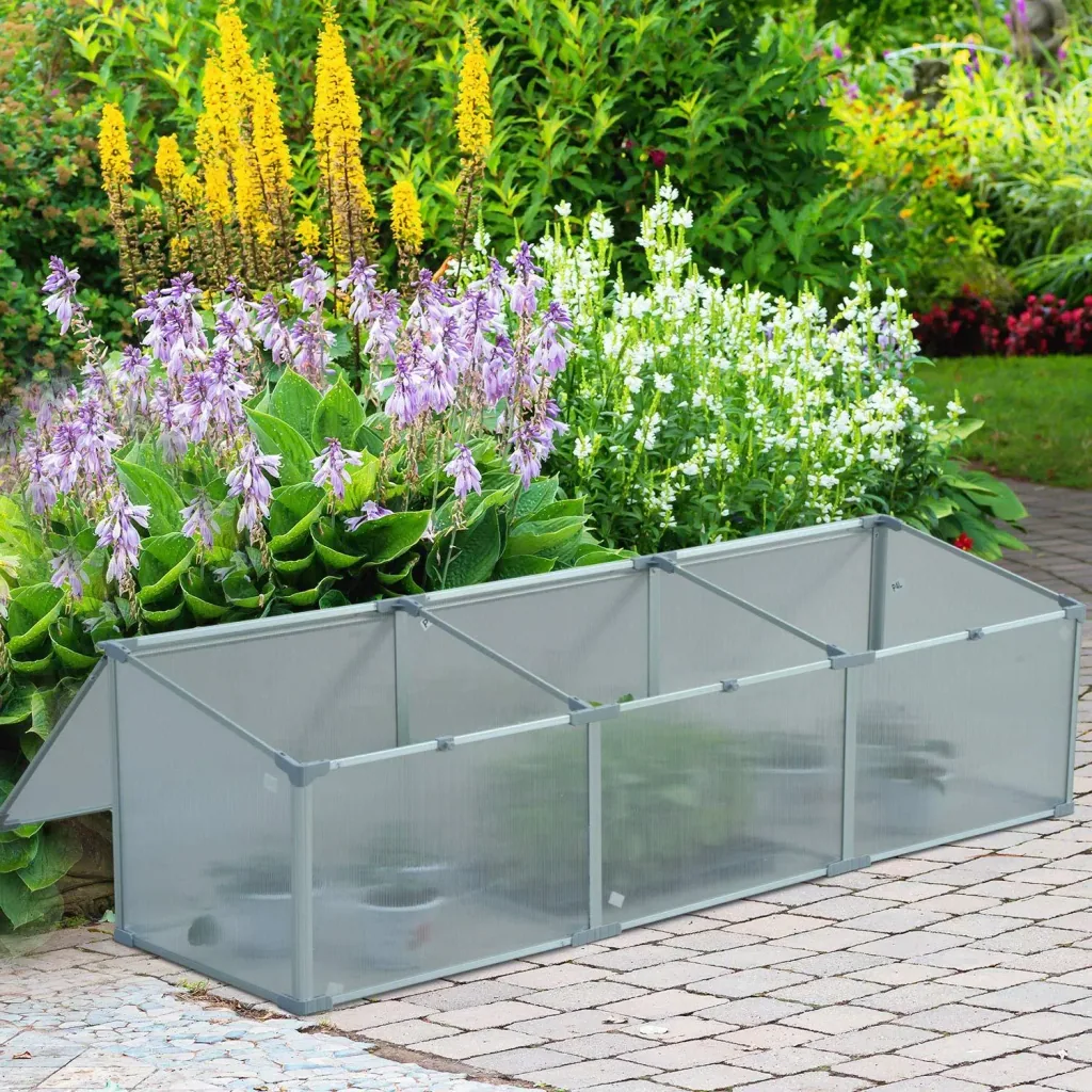 Cold frame with 3 separate lids