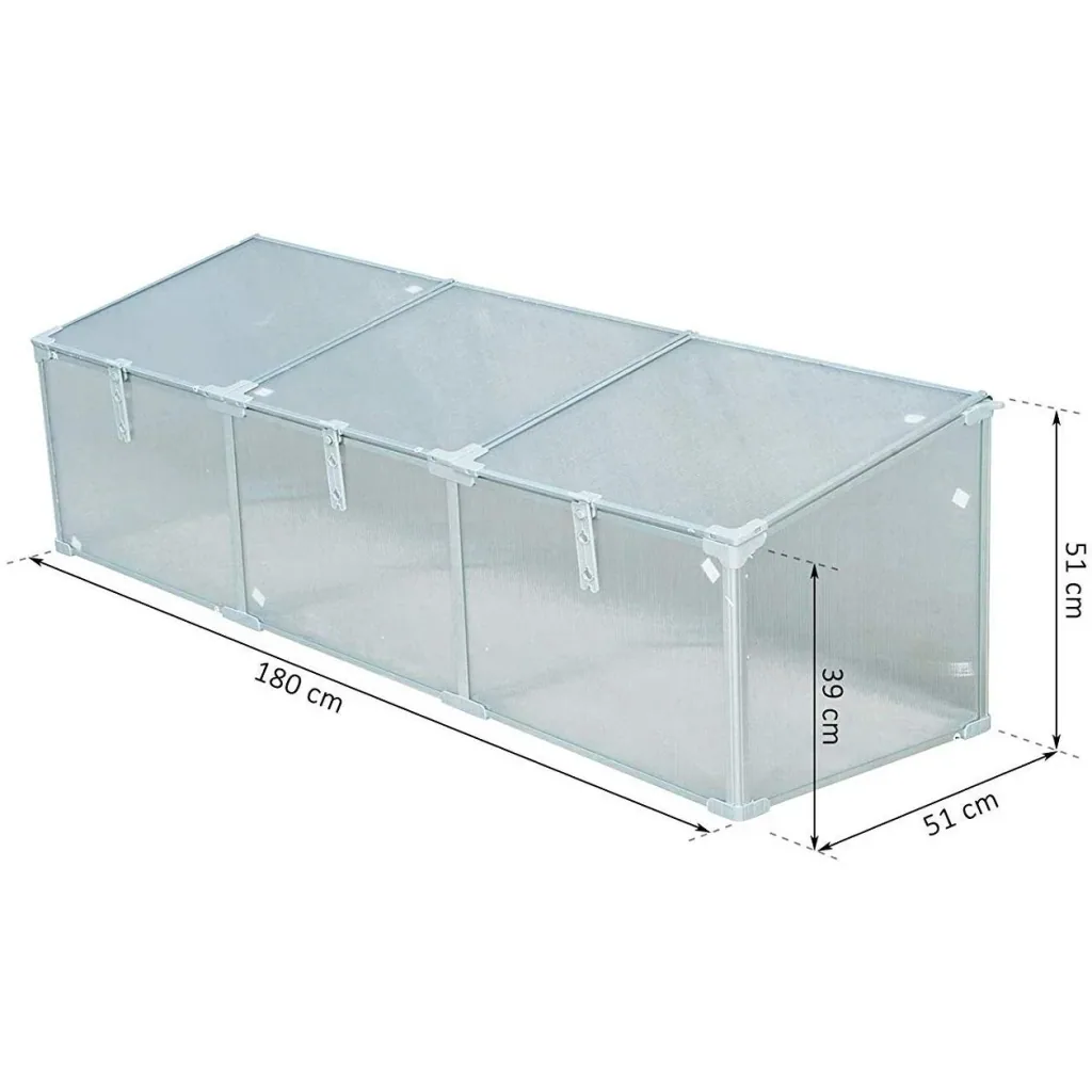 Cold frame with 3 separate lids