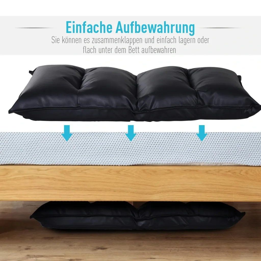 Floor cushion with adjustable backrest