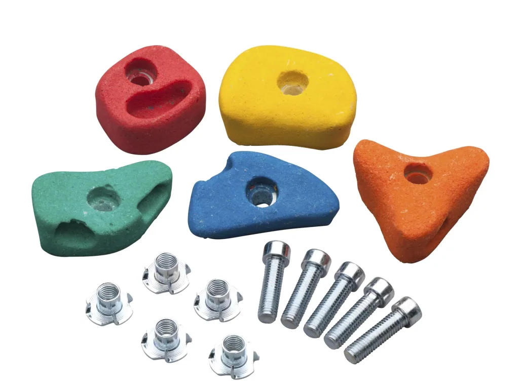Climbing holds colorful 5 pcs in size S