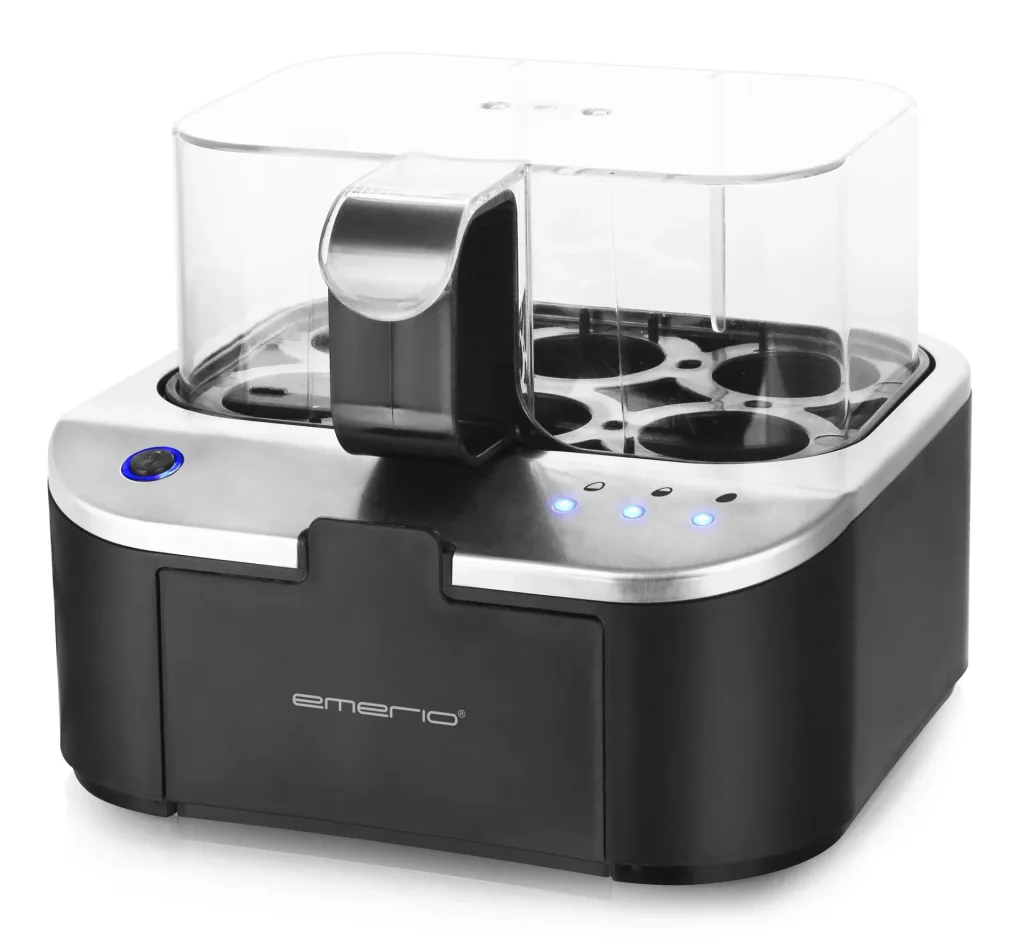 "Talking" egg cooker, for 6 eggs, 400 watts