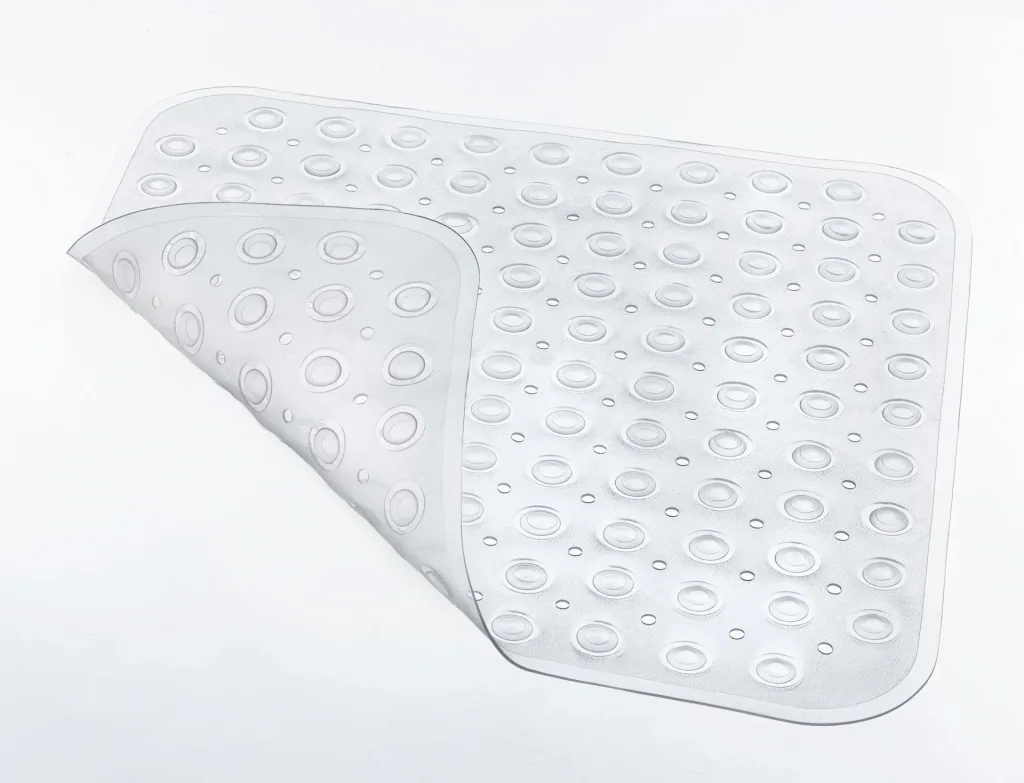 Shower mat transparent 52 x 53 cm
