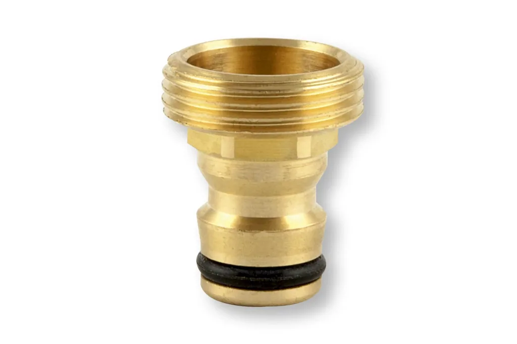 Device connector, brass, plug-in system, 3/4" external thread