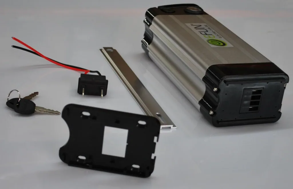Lithium Ion Battery 36 Volt 10 Ah SILVER FISH E-Bike E-FUN