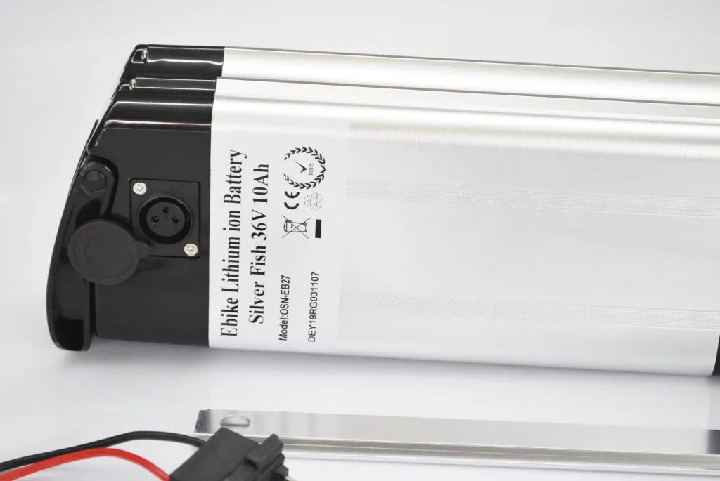 Lithium Ion Battery 36 Volt 10 Ah SILVER FISH E-Bike E-FUN