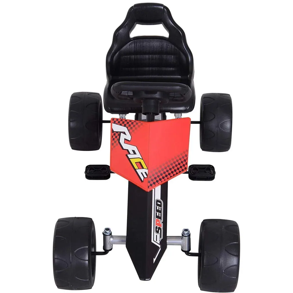 Children's Go-Kart Pedal Car Children's Vehicle with Pedals 4 Wheels Metal + Plastic Red 3 8 Years
