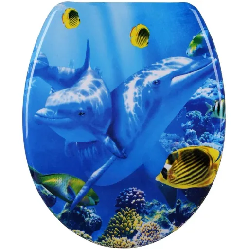 Duroplast toilet seat dolphins