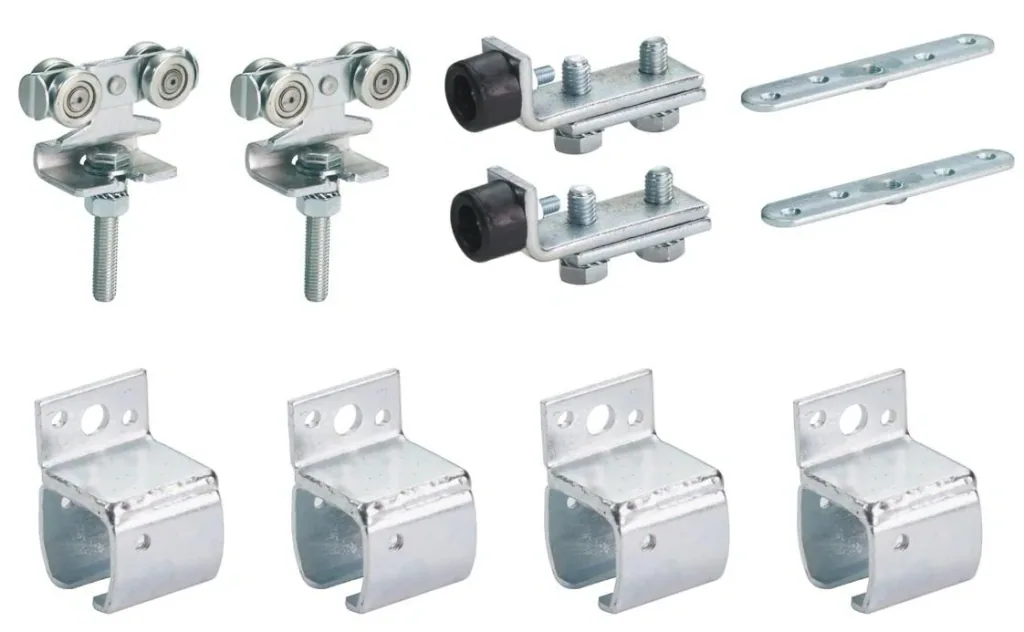 Sliding gate fitting type 10 for 1 m sliding gate for wall mounting