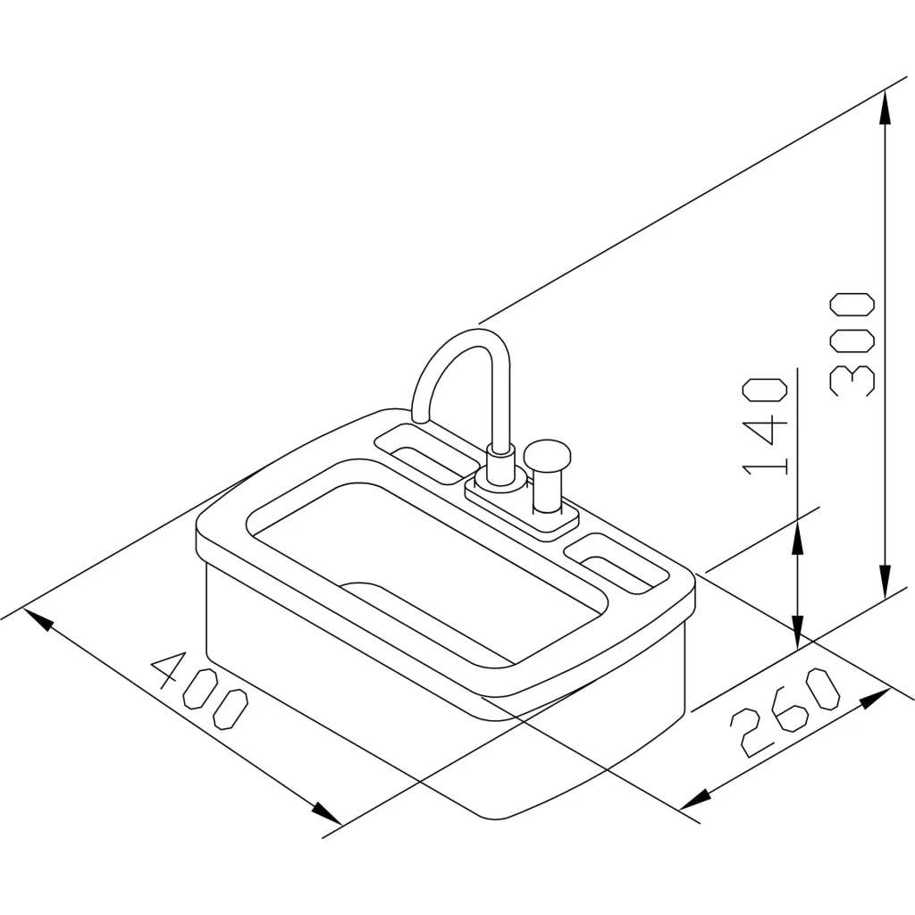 Play kitchen sink with accessories