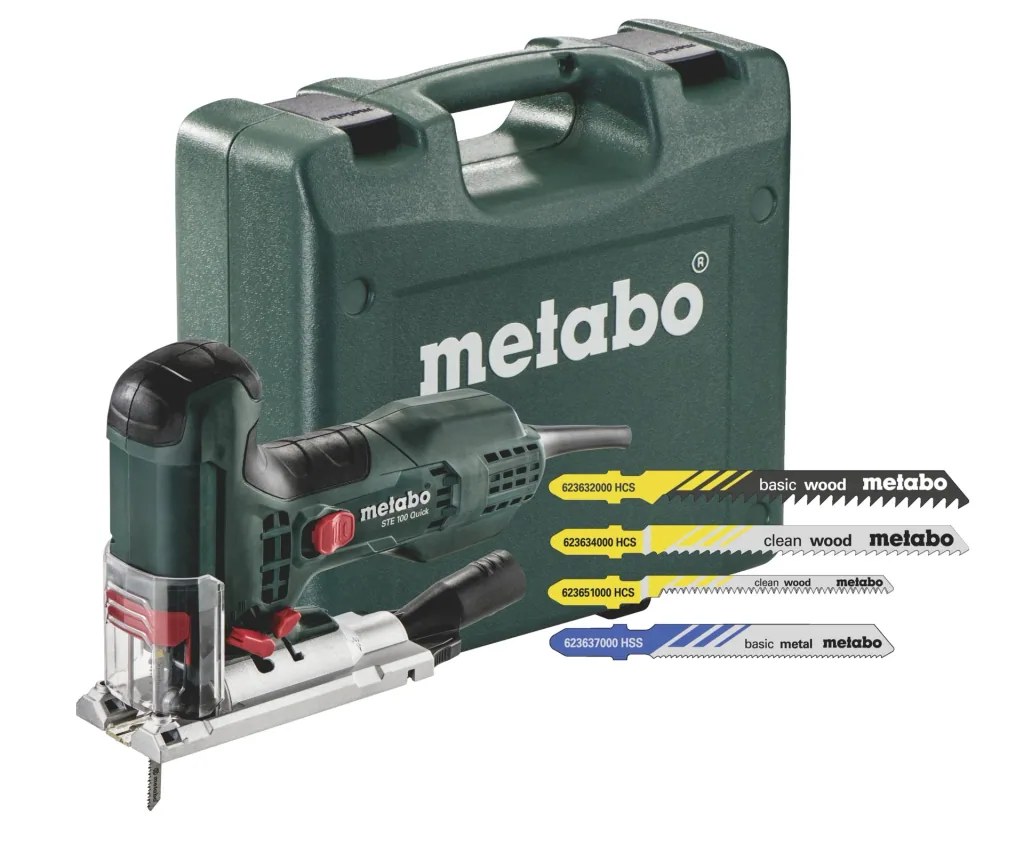 Electronic pendulum jigsaw STE 100 Quick Set 710 W with 20 jigsaw blades