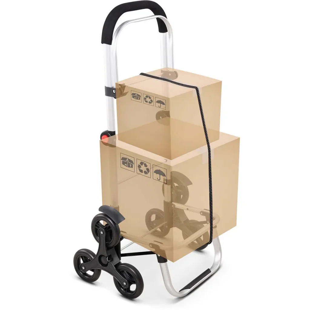 Shopping cart - stair climber - suitable for stairs - black