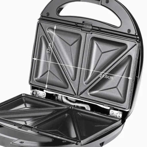 3in1 Sandwichmaker Schwarz 800W