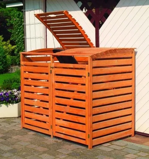 Garbage can box "Vario III" for 2 tons, anthracite