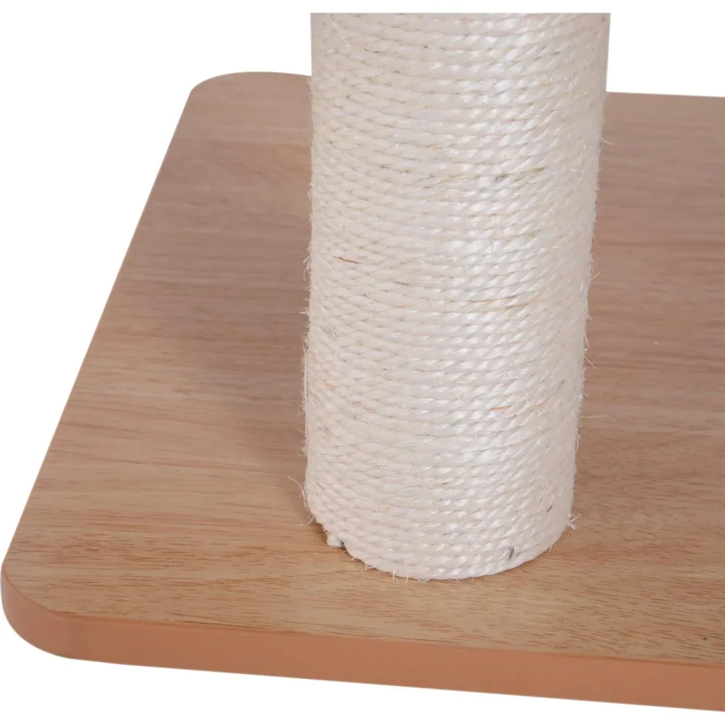 Scratching post cat toy climbing tree sisal upholstery lying area ball natural 60 x 40 x 120 cm
