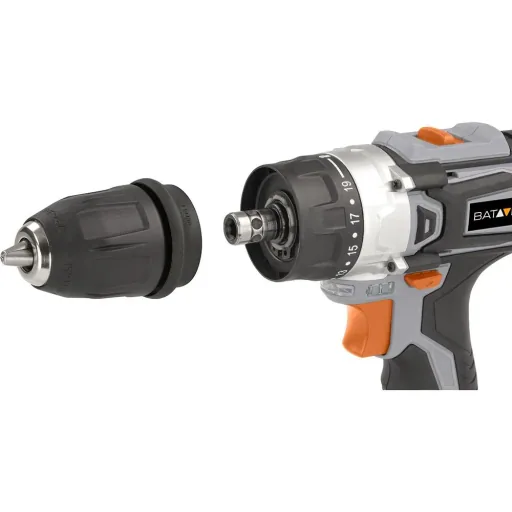 MAXXSERIES 12V LI-ION CORDLESS DRILL REMOVABLE 10MM DRILL HEAD + 1/4'' HEX INCLUDES 2x 1.5AH BATTERY