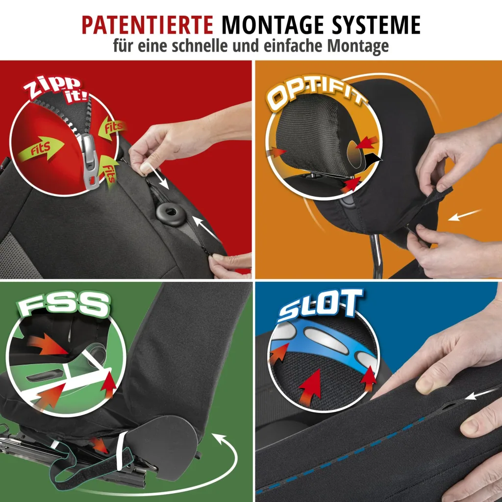 Car seat cover "TRATTO" - complete set