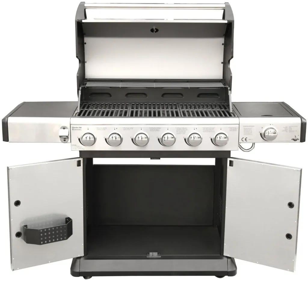 Gasgrill "Deluxe" met 6+1 branders, totaal vermogen 21,1 kW