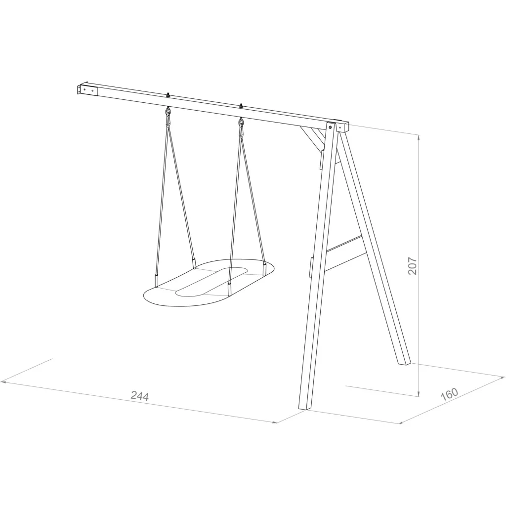Nest swing attachment Roxy Brown