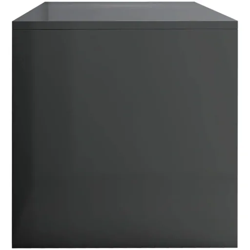 TV cabinet 120x40x40 cm chipboard high-gloss grey