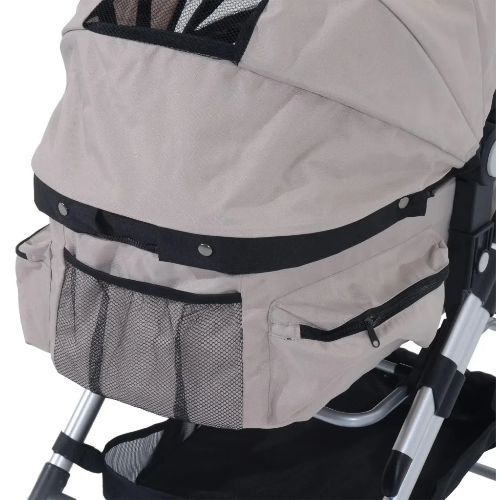 Dog buggy with sunroof grey