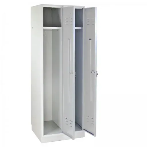 Locker cabinet RAL 7035, complete, 1775 x 600 x 500 mm