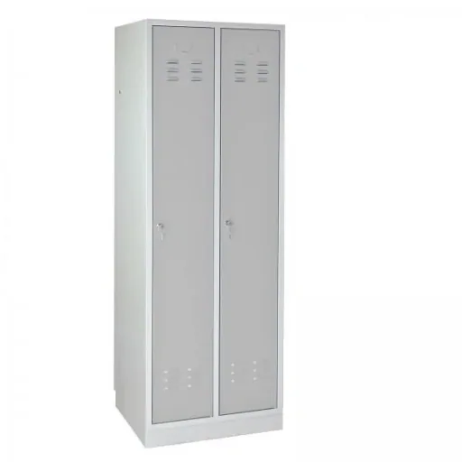Locker cabinet RAL 7035, complete, 1775 x 600 x 500 mm