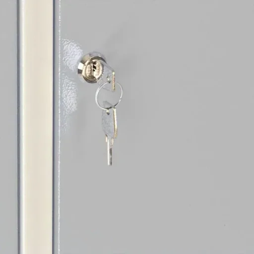Locker cabinet RAL 7035, complete, 1775 x 600 x 500 mm