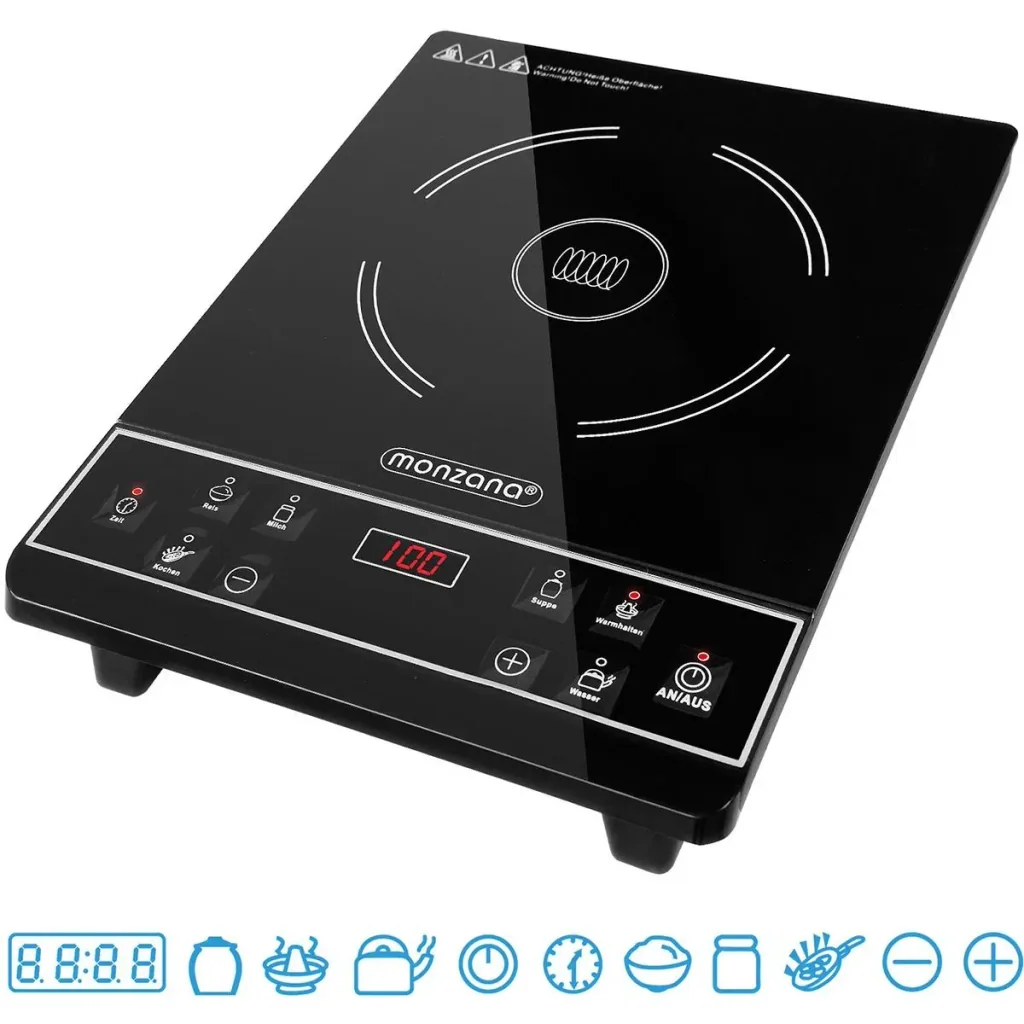 Induction hob with timer - 2000W - 230V - LED display