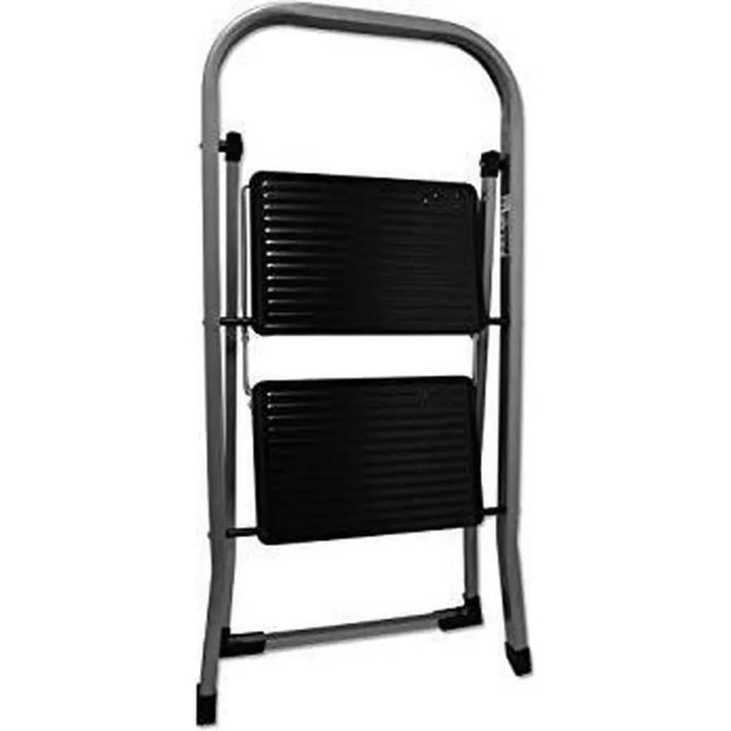 Excellent Houseware Folding Kitchen Steps - 2 Steps - Up to 150kg - Metal