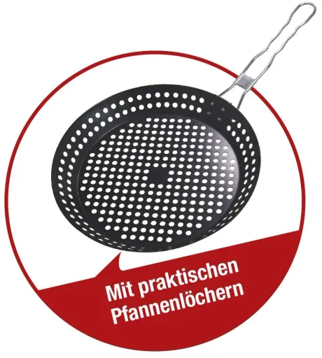 Non-stick grill and vegetable pan