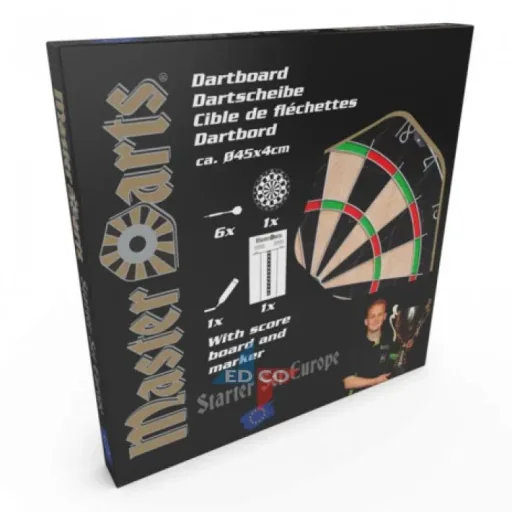 Masterdarts Dartboard Starter Set - including darts and scoreboard - 5.8 x 45.8 x 37cm