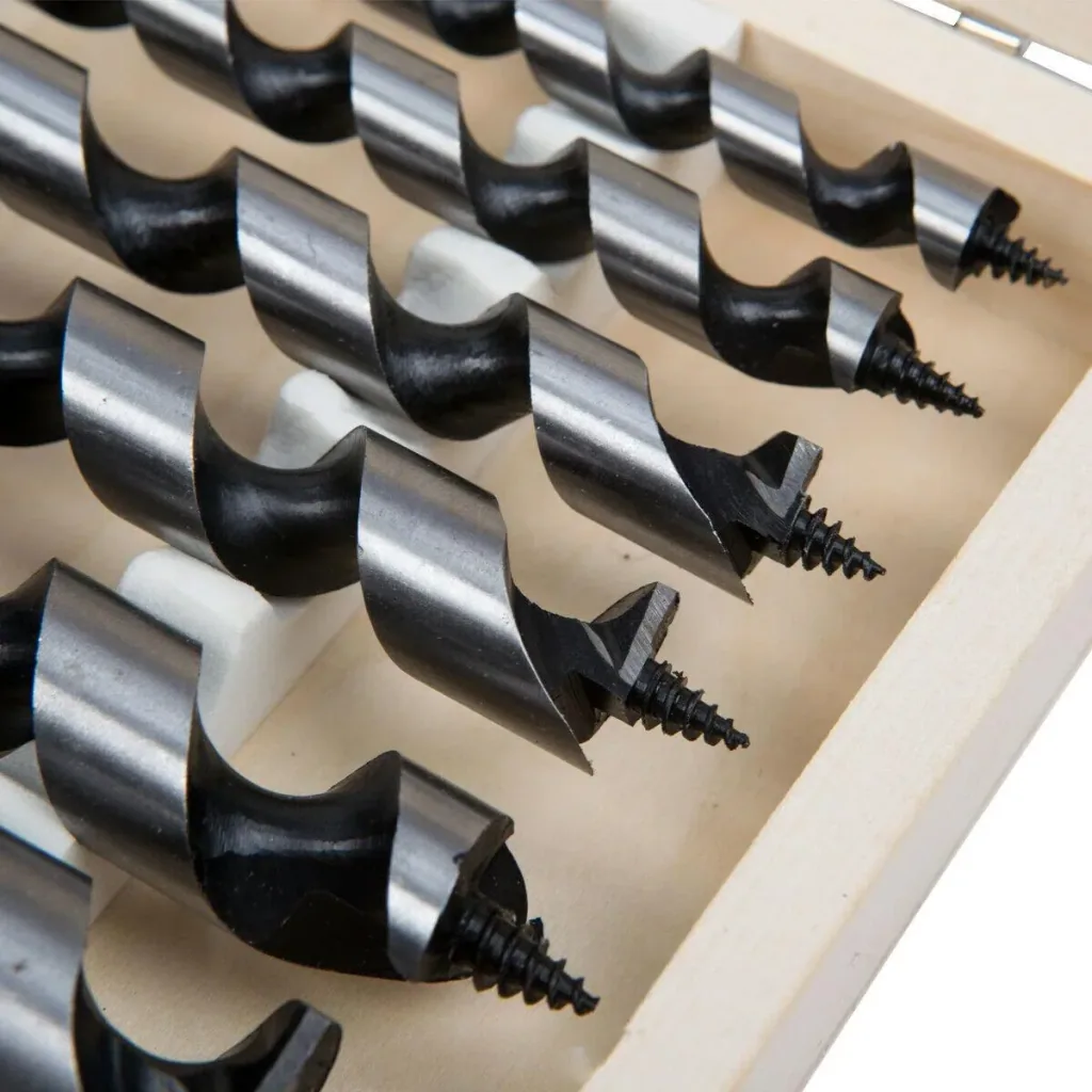 Tool drill bit set - spiral - 8 pieces - 12, 20, 32 mm