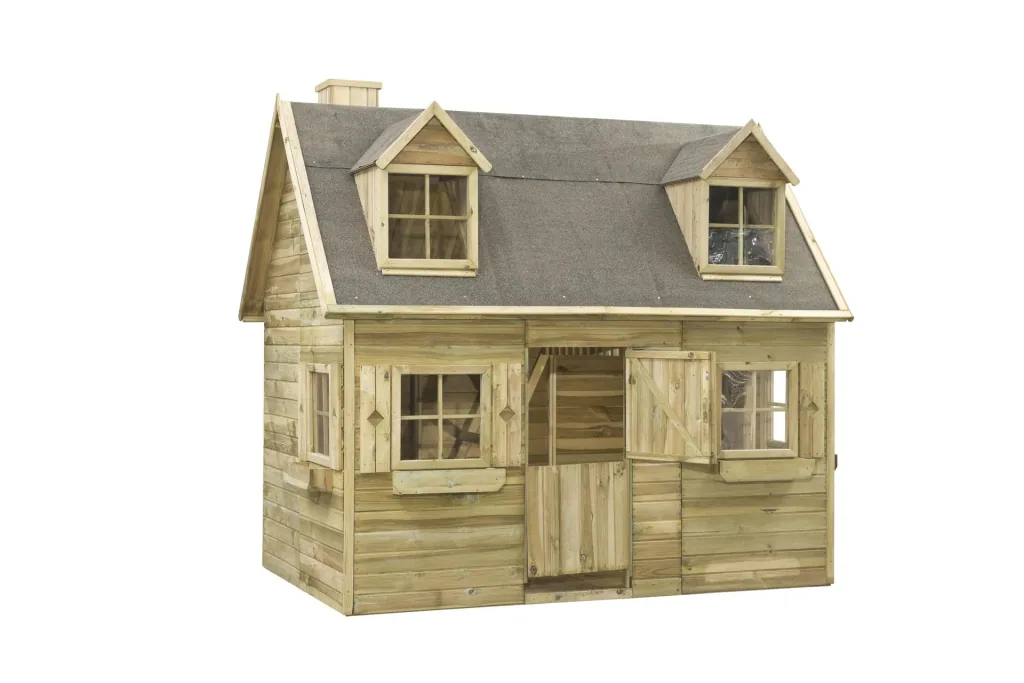 Luxury Milan wooden playhouse with plexiglass windows 2480 mm x 1610 mm x 2510 mm
