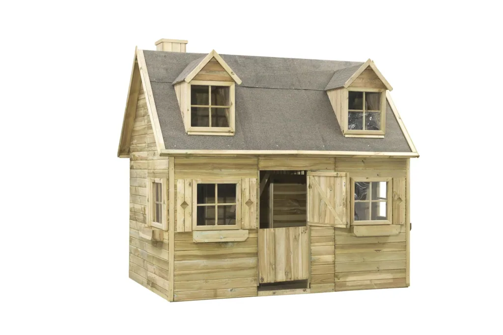 Luxury Milan wooden playhouse with plexiglass windows 2480 mm x 1610 mm x 2510 mm