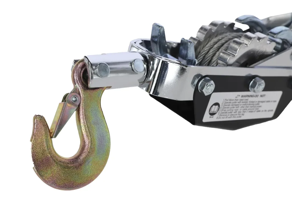 Cable hoist with ratchet 2 tons