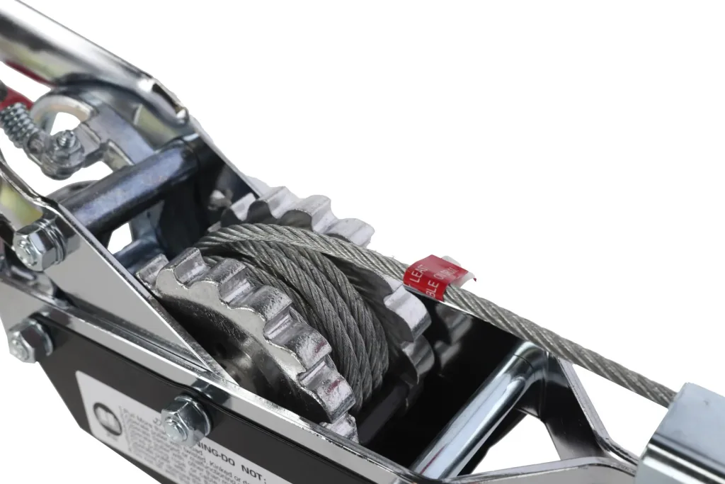 Cable hoist with ratchet 2 tons