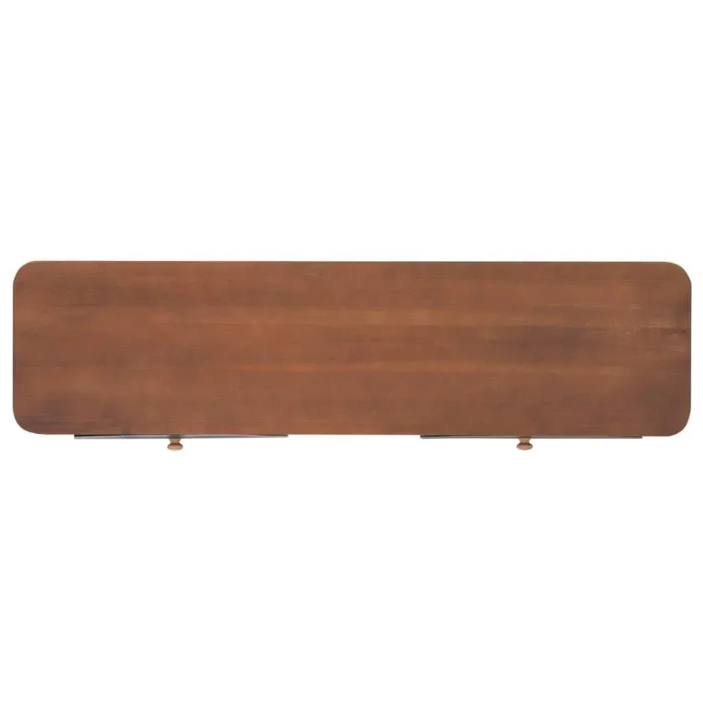 Wall table with 2 drawers 120x30x75 cm solid pine