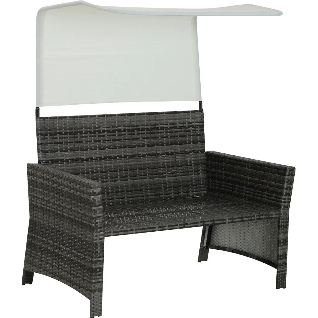 2-piece garden sofa garden furniture lounge rattan furniture polyrattan + metal 2-seater sofa 1 x stool with sunroof