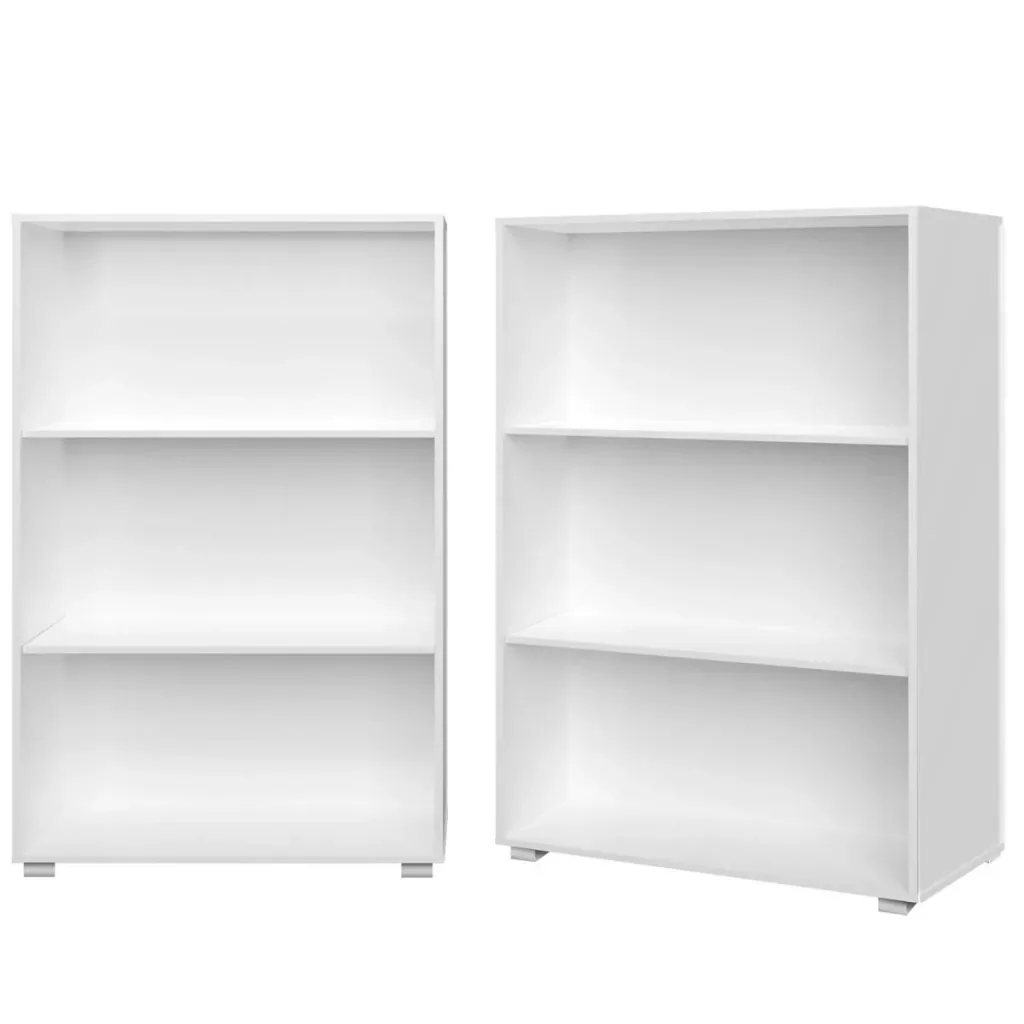 Bookshelf "Vela" White - 3 compartments