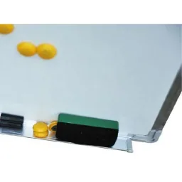 Whiteboard magnetic board with aluminum frame including accessories 60x45 cm