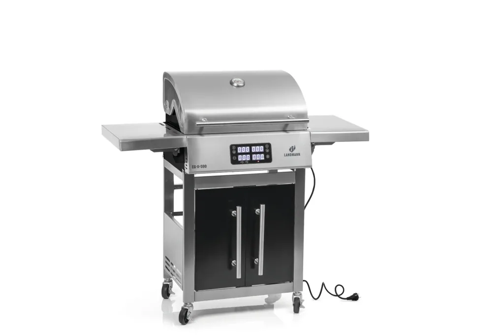 Electric grill wagon EG-II-590, silver color