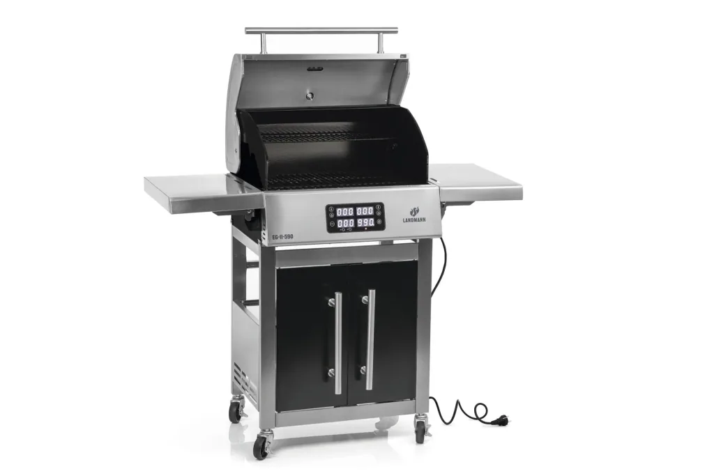 Electric grill wagon EG-II-590, silver color