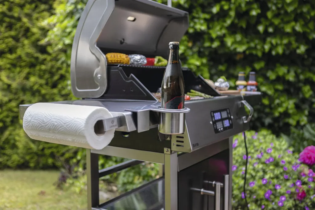 Electric grill wagon EG-II-590, silver color