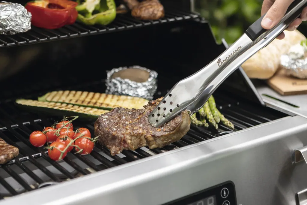 Electric grill wagon EG-II-590, silver color