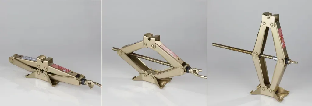Scissor jack with crank, 1 ton