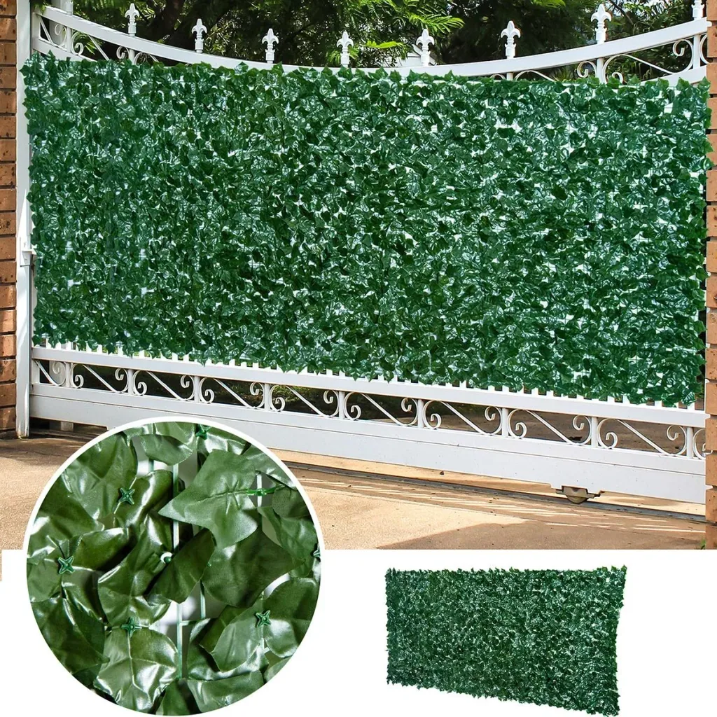 Privacy hedge dark green