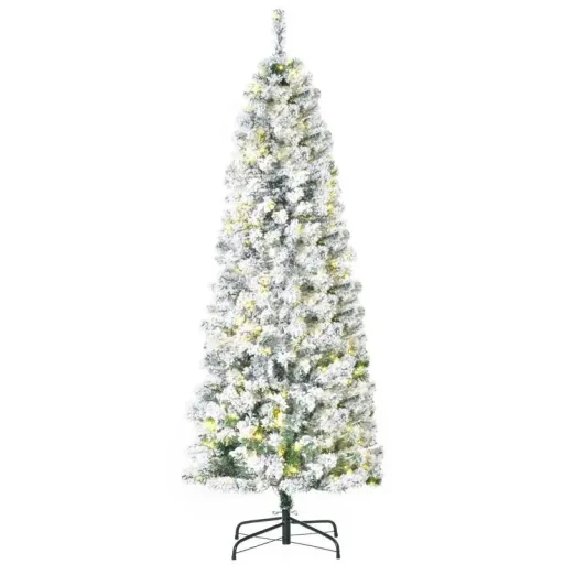 Artificial Christmas tree with LED lights, 60 cm x 60 cm x 180 cm | Aosom.de